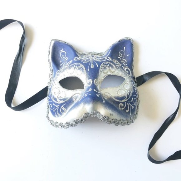 Venetian Cat Mask vintage - Picture 2 of 8